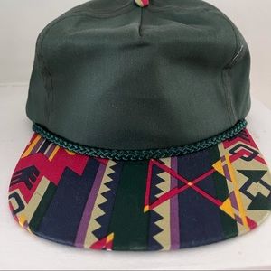 Vintage Green and South West/Aztec Baseball hat
